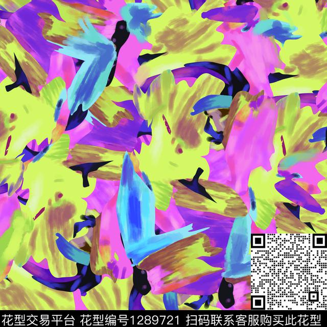 涂鸦数码华亿平台扎染华亿平台数码印花华亿平台下载（图片编号: 1289721） - 瓦栏（Walan）