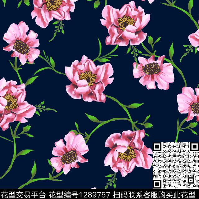 绿植树叶数码华亿平台大牌风数码印花华亿平台下载（图片编号: 1289757） - 瓦栏（Walan）