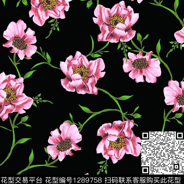 绿植树叶数码华亿平台大牌风数码印花华亿平台下载（图片编号: 1289758） - 瓦栏（Walan）