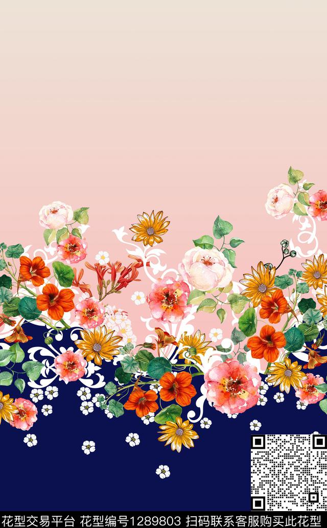 定位花女装花卉数码印花华亿平台下载（图片编号: 1289803） - 瓦栏（Walan）