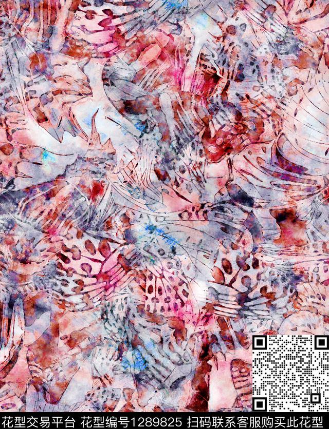 花卉手绘速写草图数码印花华亿平台下载（图片编号: 1289825） - 瓦栏（Walan）