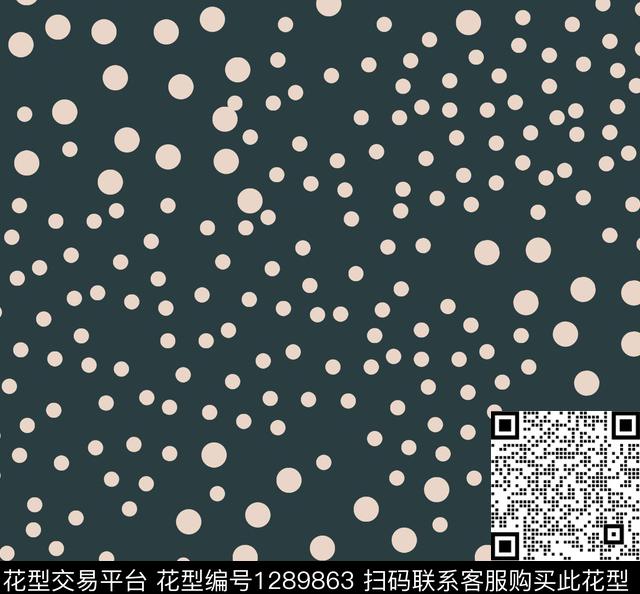 几何波点韩风传统印花华亿平台下载（图片编号: 1289863） - 瓦栏（Walan）