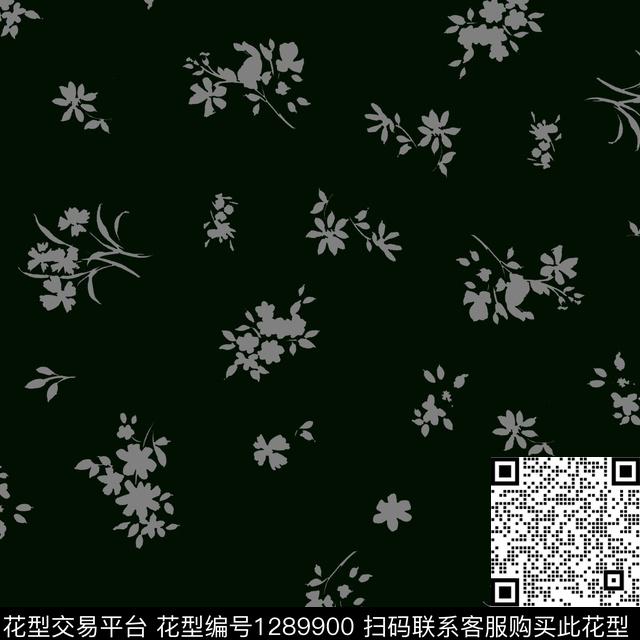 花卉大牌风小清新传统印花华亿平台下载（图片编号: 1289900） - 瓦栏（Walan）