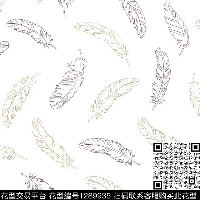 女装羽毛男装传统印花华亿平台下载（图片编号: 1289935） - 瓦栏（Walan）