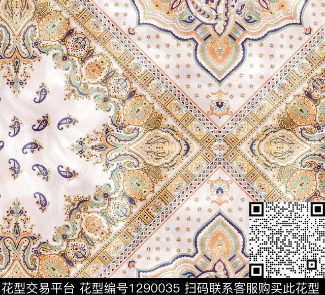 佩斯利大牌风波西米亚传统印花华亿平台下载（图片编号: 1290035） - 瓦栏（Walan）