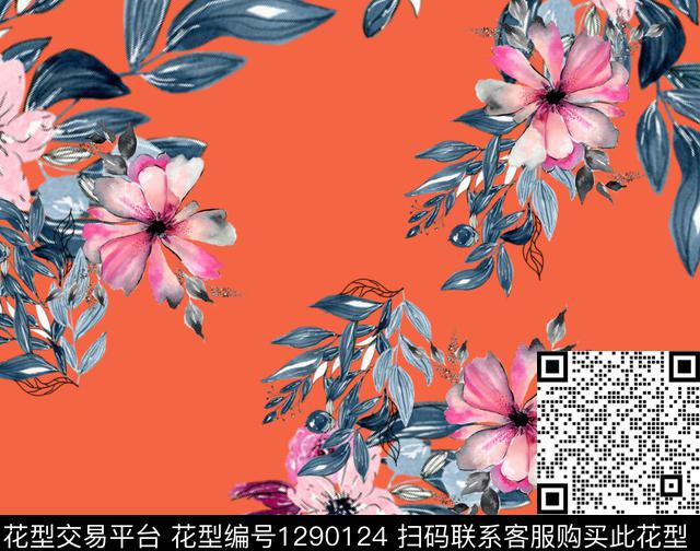 女装花卉小碎花数码印花华亿平台下载（图片编号: 1290124） - 瓦栏（Walan）