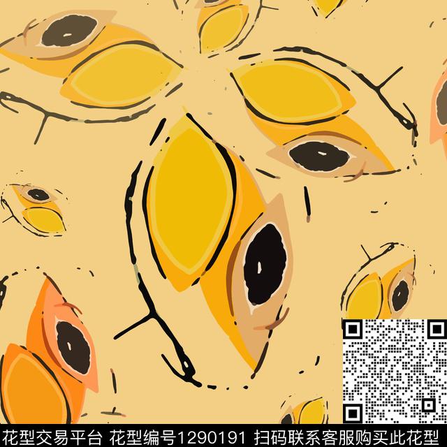 几何大牌风手绘线条笔触传统印花华亿平台下载（图片编号: 1290191） - 瓦栏（Walan）