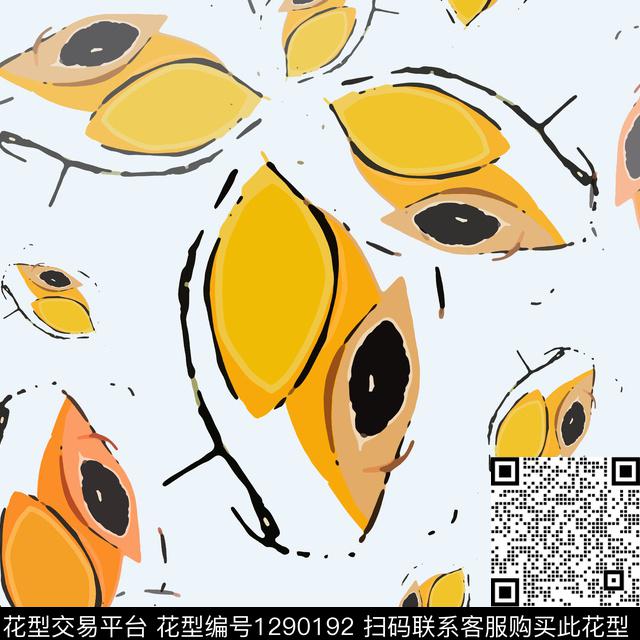 几何大牌风手绘线条笔触传统印花华亿平台下载（图片编号: 1290192） - 瓦栏（Walan）