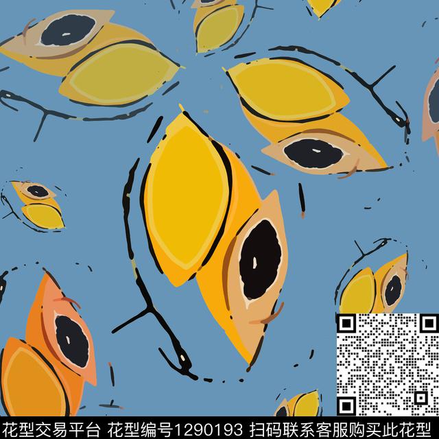 几何大牌风手绘线条笔触传统印花华亿平台下载（图片编号: 1290193） - 瓦栏（Walan）