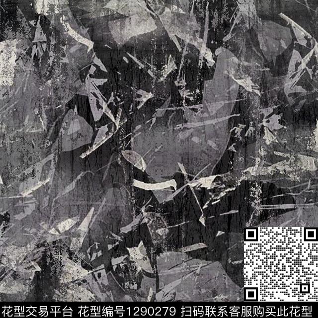 迷彩肌理抽象数码印花华亿平台下载（图片编号: 1290279） - 瓦栏（Walan）