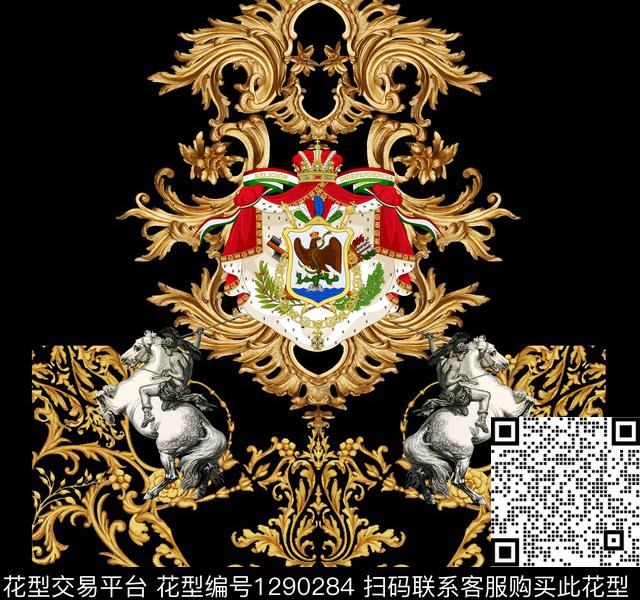 定位花男装大牌风数码印花华亿平台下载（图片编号: 1290284） - 瓦栏（Walan）