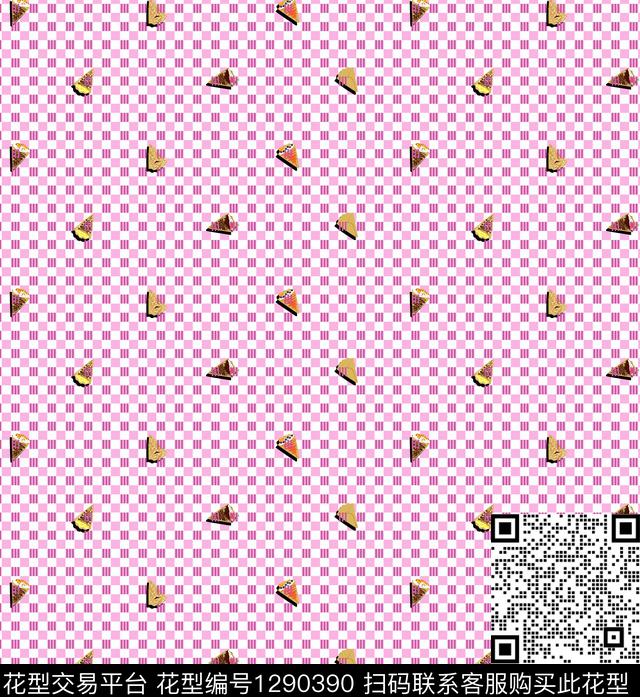 格子卡通可爱传统印花华亿平台下载（图片编号: 1290390） - 瓦栏（Walan）