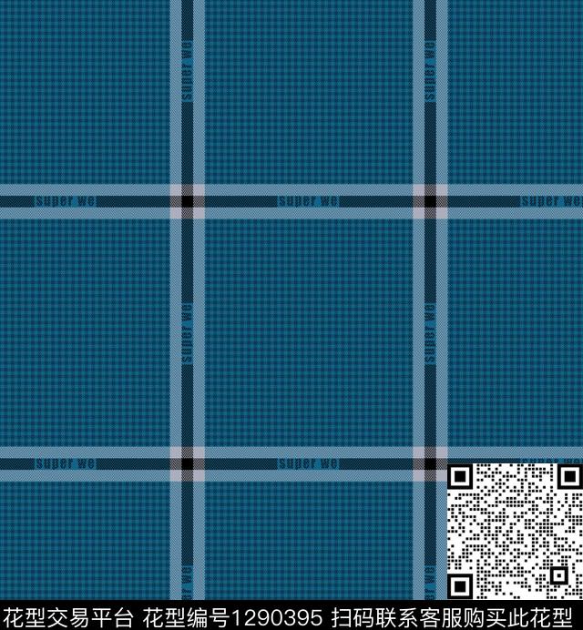 格子大牌风字母数码印花华亿平台下载（图片编号: 1290395） - 瓦栏（Walan）