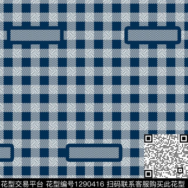 几何满版散花格子传统印花华亿平台下载（图片编号: 1290416） - 瓦栏（Walan）