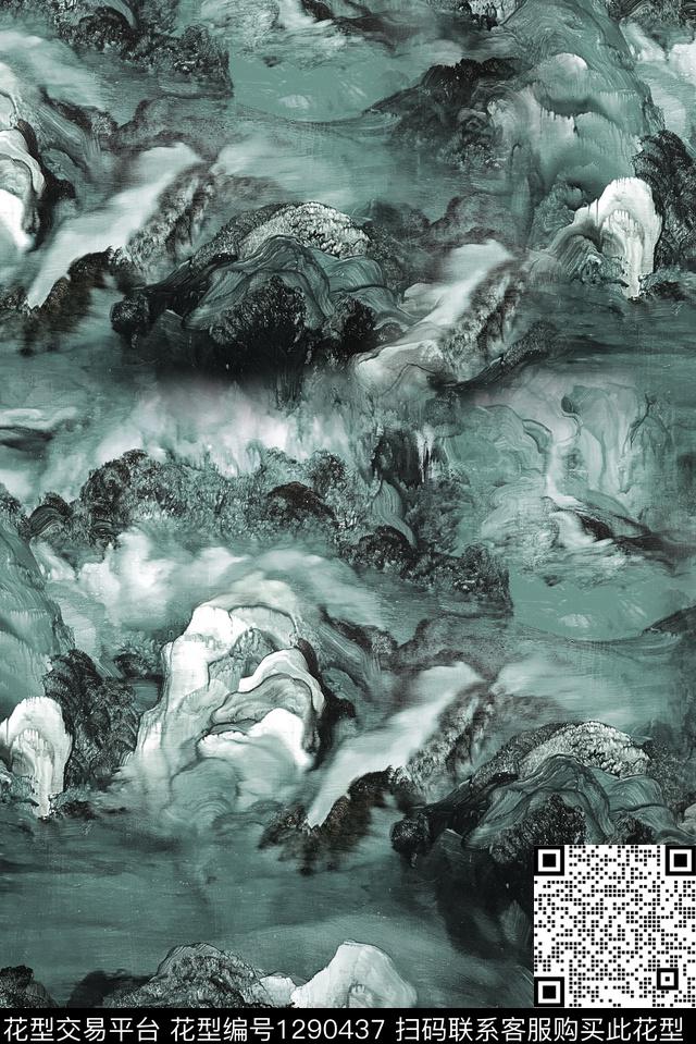 复古数码华亿平台大牌风数码印花华亿平台下载（图片编号: 1290437） - 瓦栏（Walan）