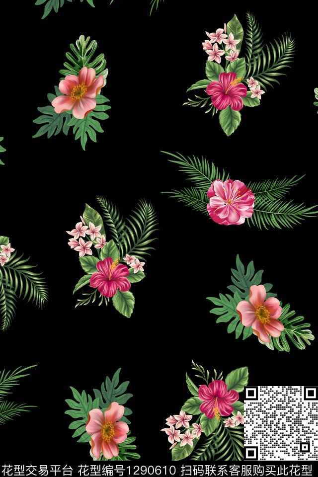 女装连衣裙大牌风数码印花华亿平台下载（图片编号: 1290610） - 瓦栏（Walan）