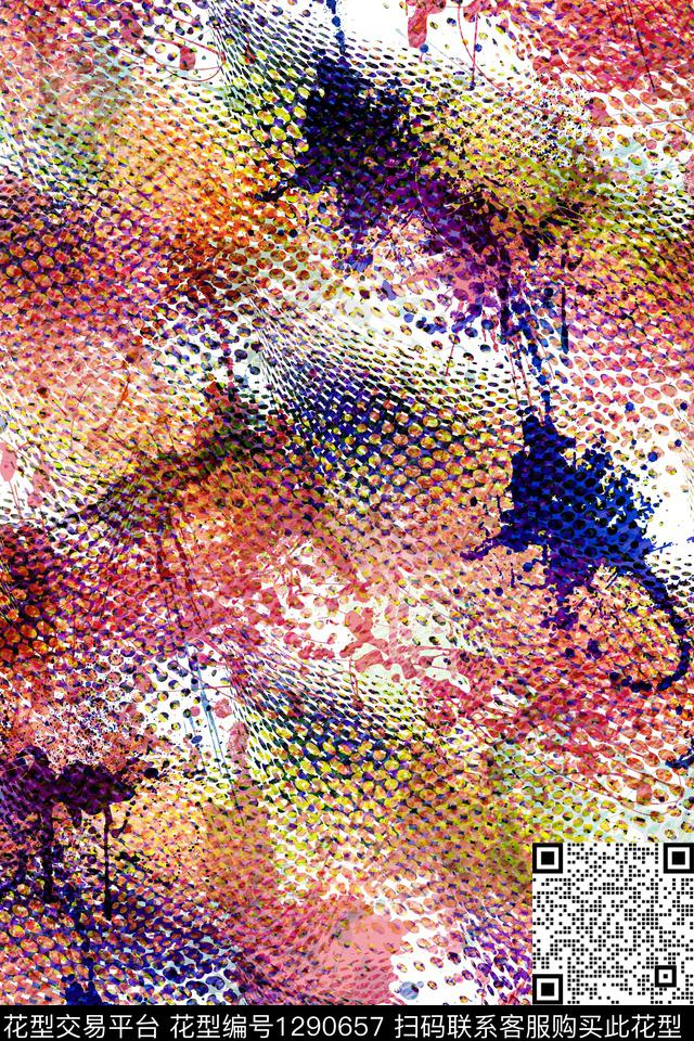 羽绒服运动服抽象男装数码印花华亿平台下载（图片编号: 1290657） - 瓦栏（Walan）