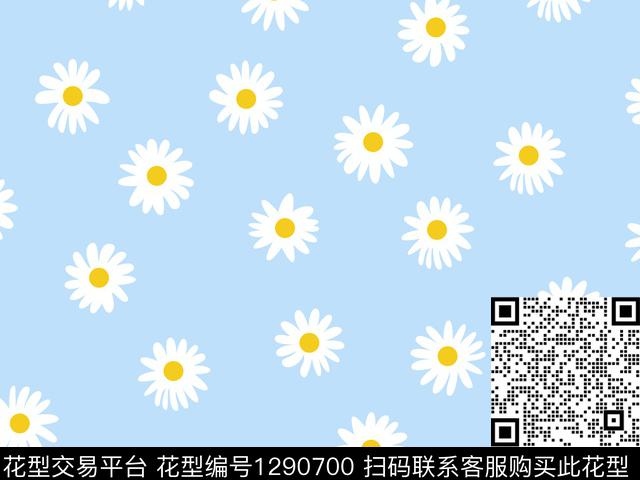 女装花卉满版散花数码印花华亿平台下载（图片编号: 1290700） - 瓦栏（Walan）