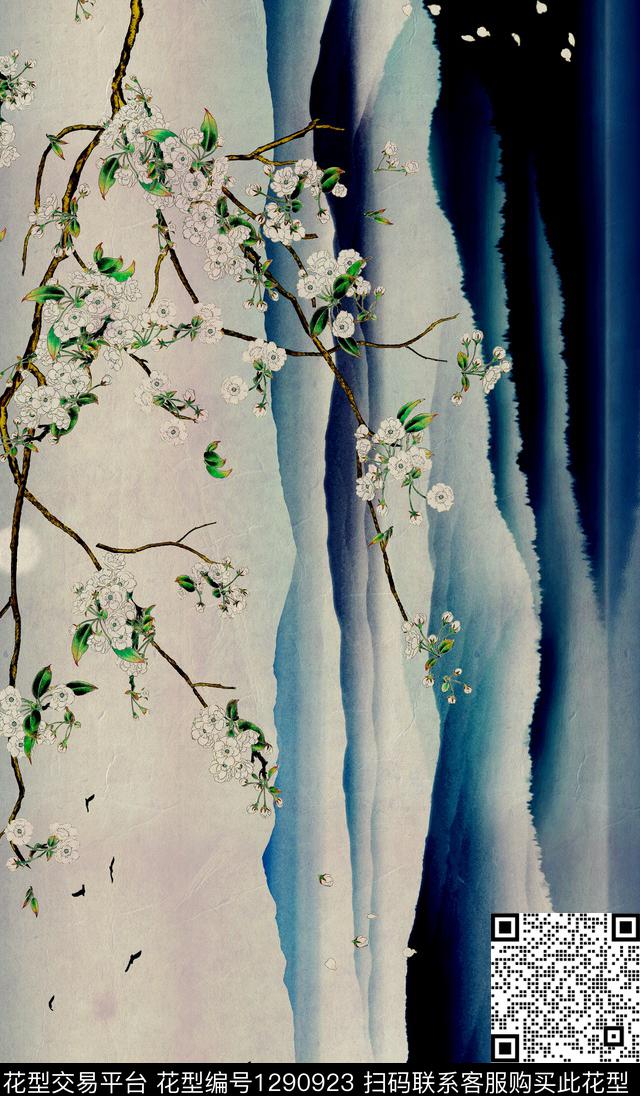 定位花连衣裙中老年数码印花华亿平台下载（图片编号: 1290923） - 瓦栏（Walan）