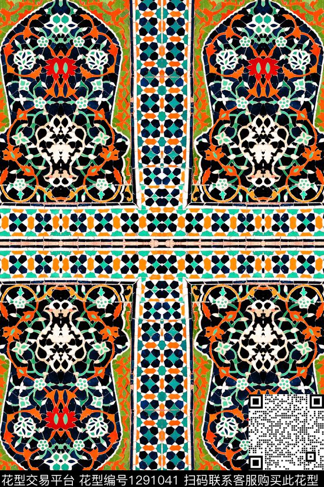 绣花华亿平台几何春夏华亿平台数码印花华亿平台下载（图片编号: 1291041） - 瓦栏（Walan）