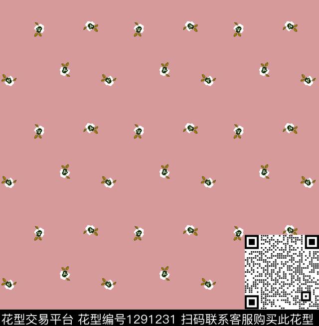 花卉春夏华亿平台小碎花传统印花华亿平台下载（图片编号: 1291231） - 瓦栏（Walan）