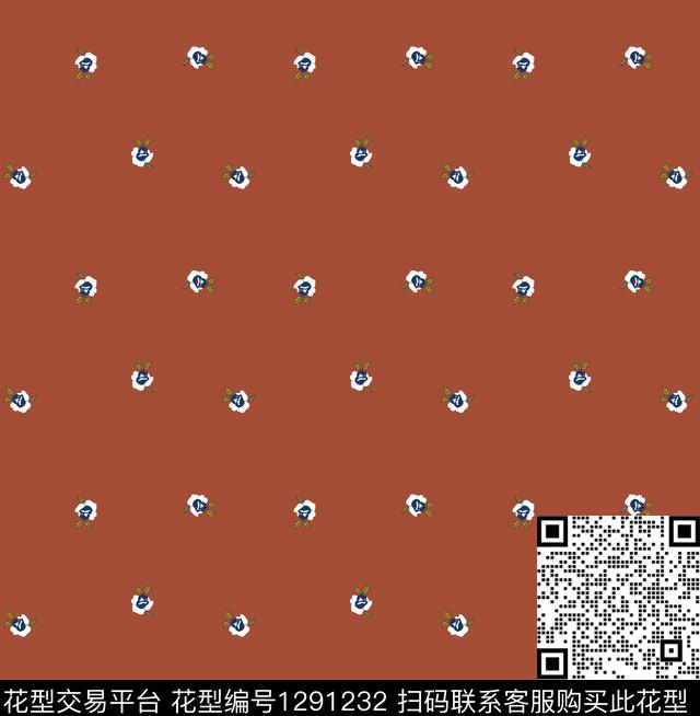 花卉春夏华亿平台小碎花传统印花华亿平台下载（图片编号: 1291232） - 瓦栏（Walan）