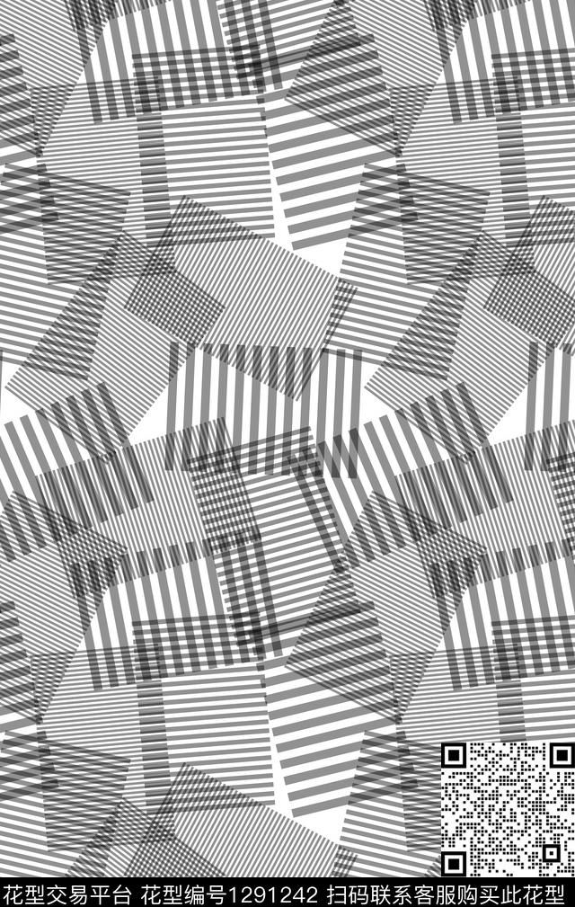 几何小碎花单色数码印花华亿平台下载（图片编号: 1291242） - 瓦栏（Walan）