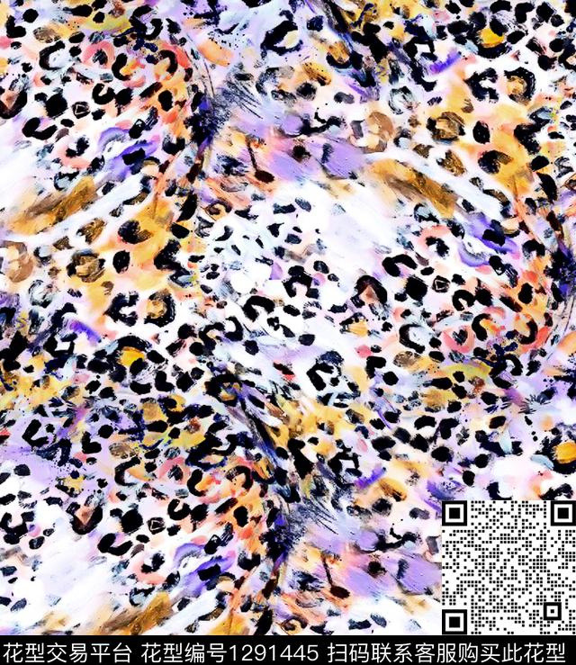 豹纹painting动物纹理数码印花华亿平台下载（图片编号: 1291445） - 瓦栏（Walan）