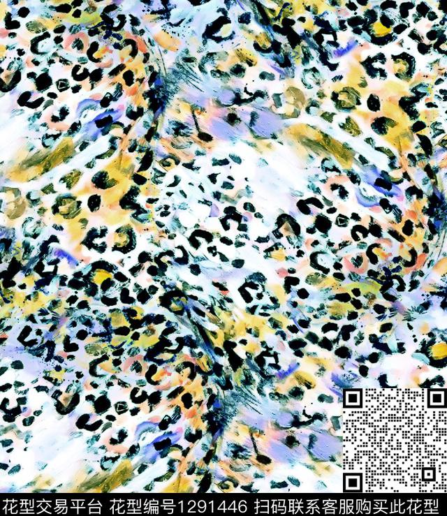 豹纹painting动物纹理数码印花华亿平台下载（图片编号: 1291446） - 瓦栏（Walan）