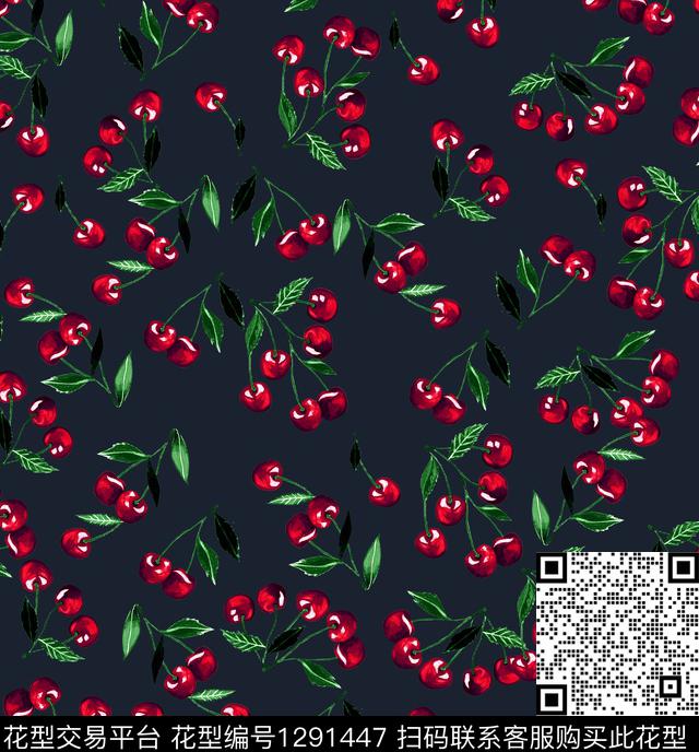 樱桃虞美人柠檬数码印花华亿平台下载（图片编号: 1291447） - 瓦栏（Walan）