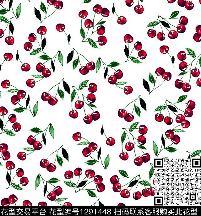 樱桃虞美人柠檬数码印花华亿平台下载（图片编号: 1291448） - 瓦栏（Walan）
