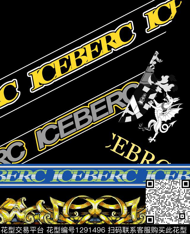 定位花几何欧美数码印花华亿平台下载（图片编号: 1291496） - 瓦栏（Walan）