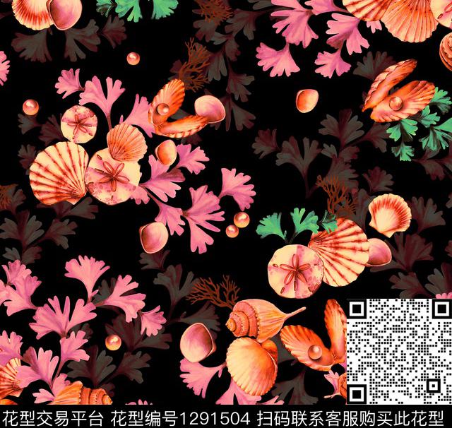 花卉休闲民族风数码印花华亿平台下载（图片编号: 1291504） - 瓦栏（Walan）