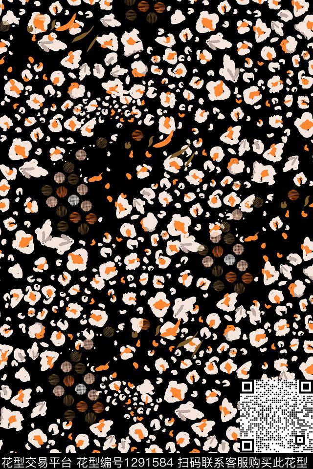 蛇纹豹纹时尚传统印花华亿平台下载（图片编号: 1291584） - 瓦栏（Walan）