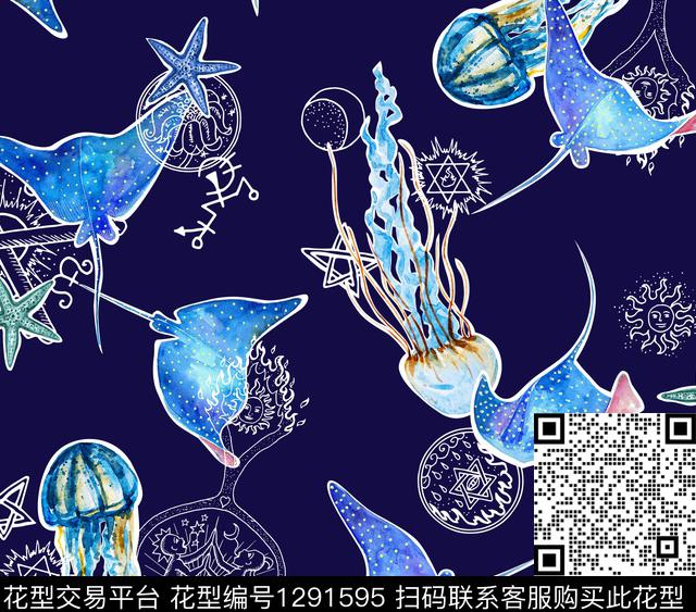 水彩休闲艺术数码印花华亿平台下载（图片编号: 1291595） - 瓦栏（Walan）