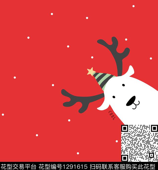 动物卡通圣诞传统印花华亿平台下载（图片编号: 1291615） - 瓦栏（Walan）