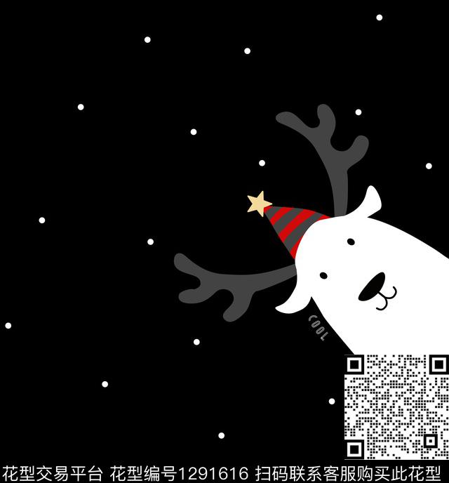 动物卡通圣诞传统印花华亿平台下载（图片编号: 1291616） - 瓦栏（Walan）