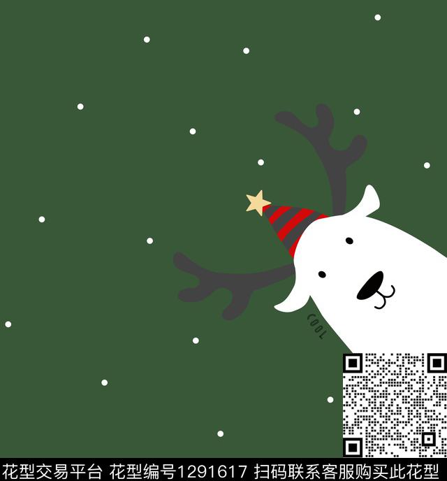 动物卡通圣诞传统印花华亿平台下载（图片编号: 1291617） - 瓦栏（Walan）
