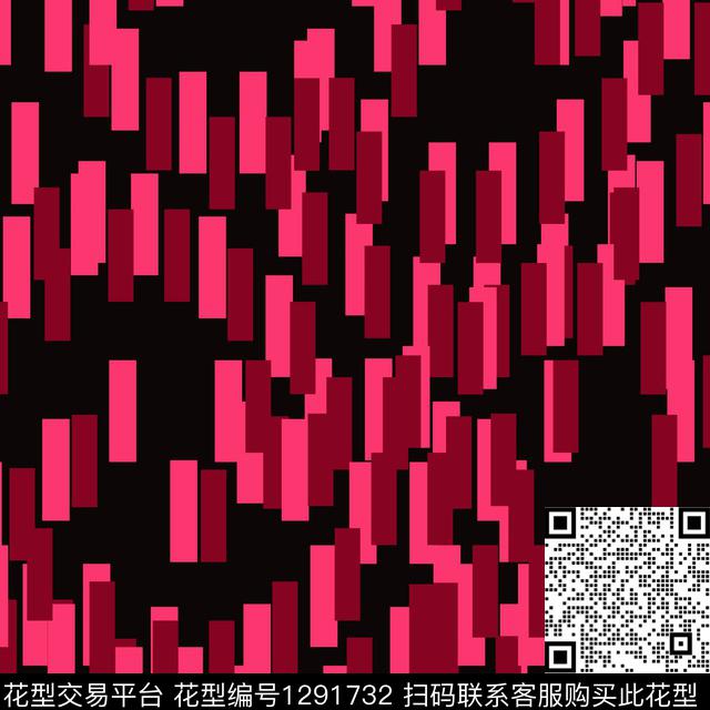 几何格子抽象数码印花华亿平台下载（图片编号: 1291732） - 瓦栏（Walan）