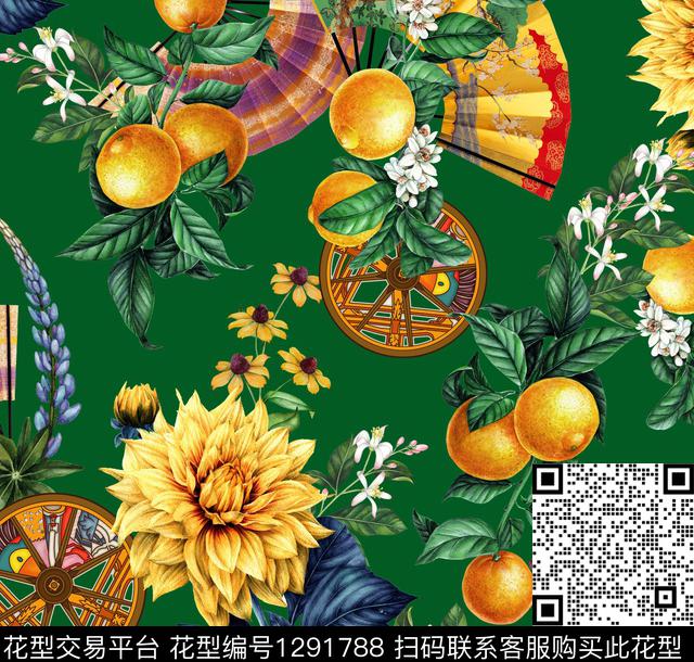 水果大牌风休闲数码印花华亿平台下载（图片编号: 1291788） - 瓦栏（Walan）