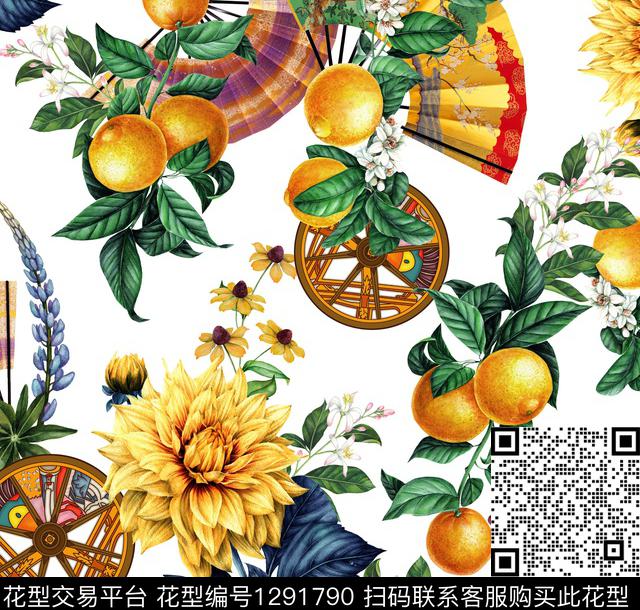 水果大牌风休闲数码印花华亿平台下载（图片编号: 1291790） - 瓦栏（Walan）