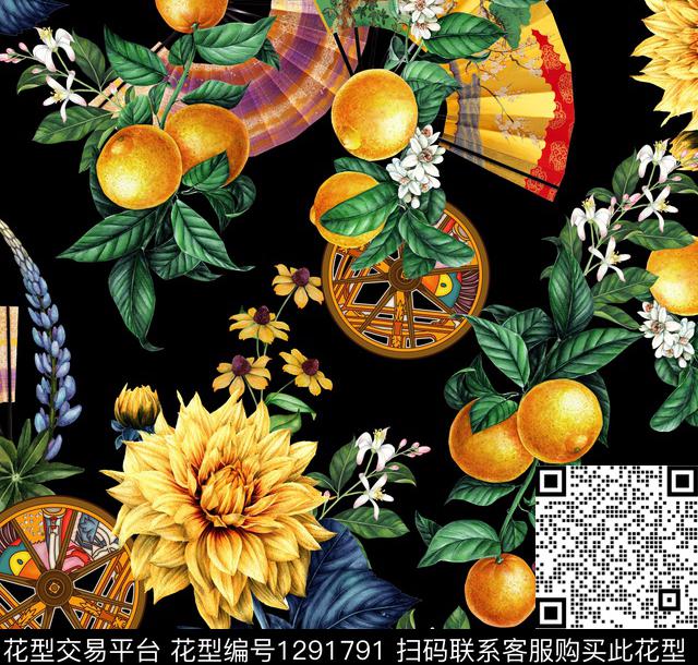 水果大牌风休闲数码印花华亿平台下载（图片编号: 1291791） - 瓦栏（Walan）