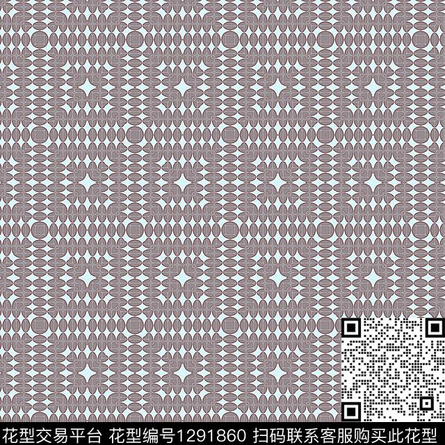 几何格子抽象数码印花华亿平台下载（图片编号: 1291860） - 瓦栏（Walan）