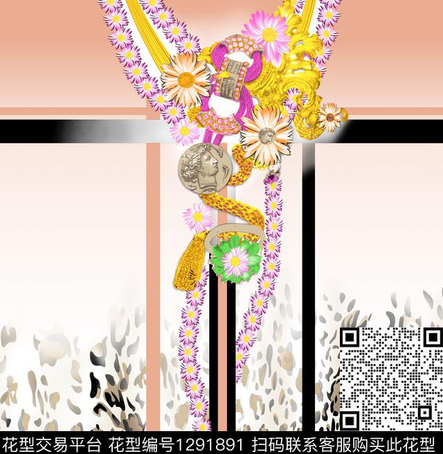 定位花春夏华亿平台数码印花华亿平台下载（图片编号: 1291891） - 瓦栏（Walan）