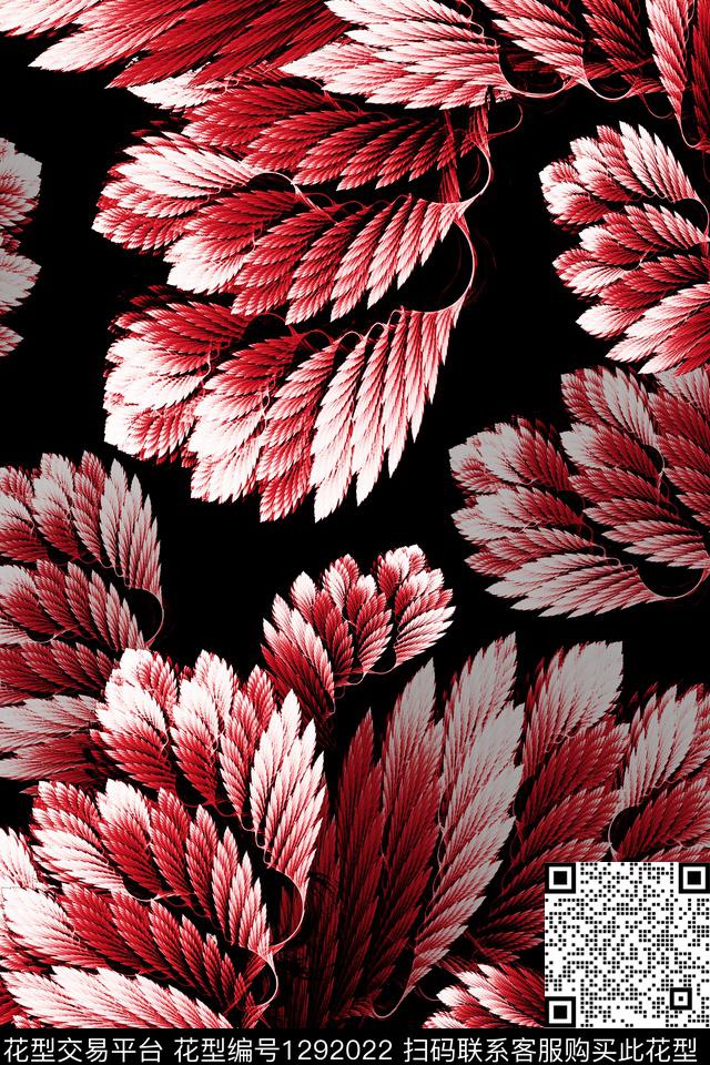 羽毛炫彩极光数码印花华亿平台下载（图片编号: 1292022） - 瓦栏（Walan）