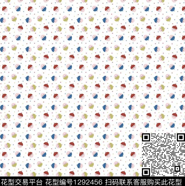 卡通人物满版散花传统印花华亿平台下载（图片编号: 1292456） - 瓦栏（Walan）