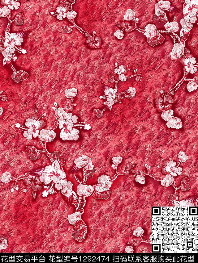 雪纺民族风小碎花数码印花华亿平台下载（图片编号: 1292474） - 瓦栏（Walan）