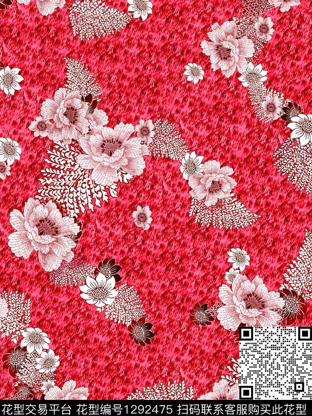 雪纺民族风小碎花数码印花华亿平台下载（图片编号: 1292475） - 瓦栏（Walan）