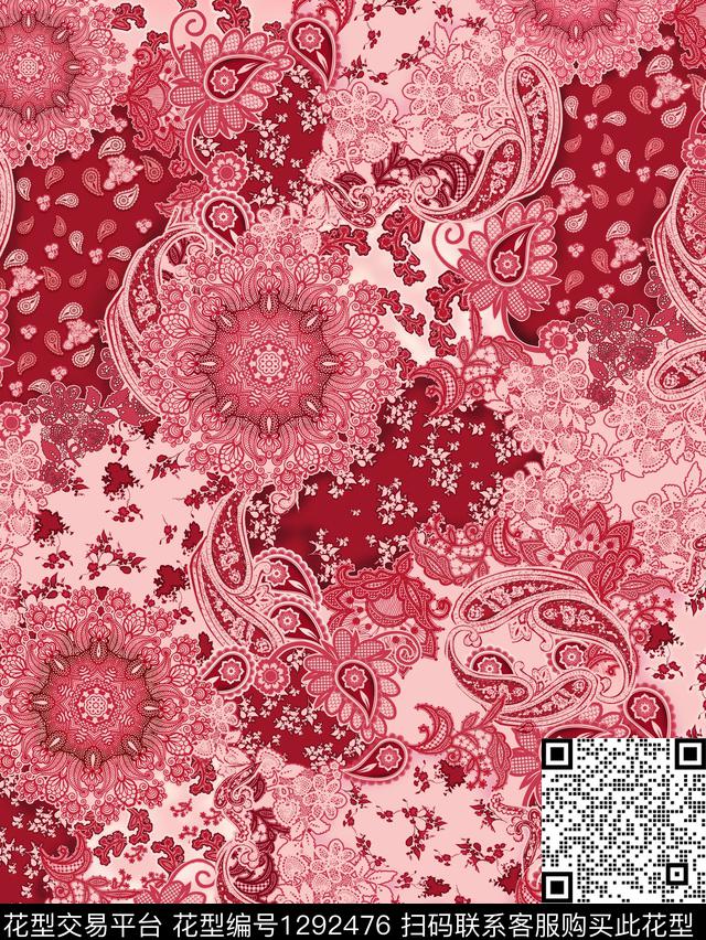 雪纺民族风小碎花数码印花华亿平台下载（图片编号: 1292476） - 瓦栏（Walan）