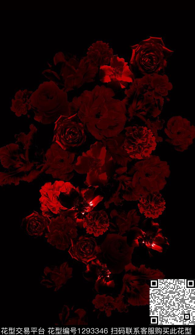 水彩大牌风真丝数码印花华亿平台下载（图片编号: 1293346） - 瓦栏（Walan）